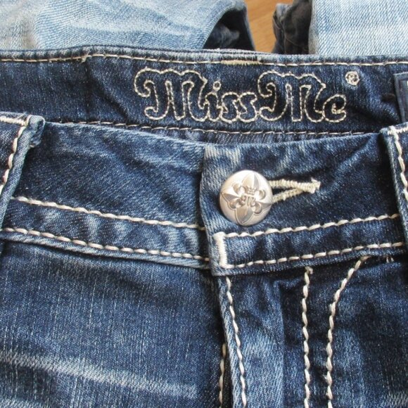 🌸SOLD🌸 MISS ME Jeans Size 25 Mid-Rise Easy Boot Cut Denim - Picture 9 of 9